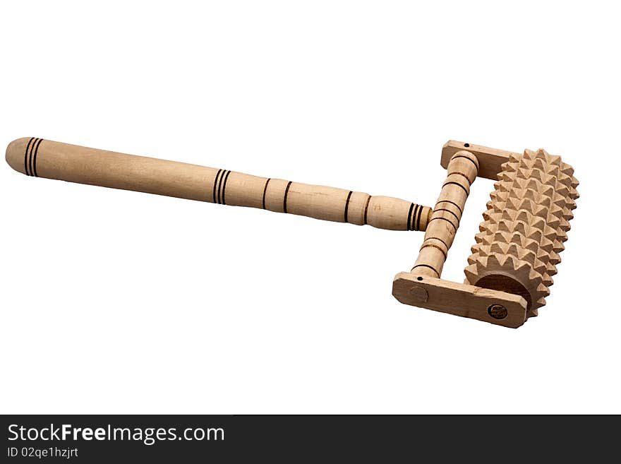 Wooden roller massager