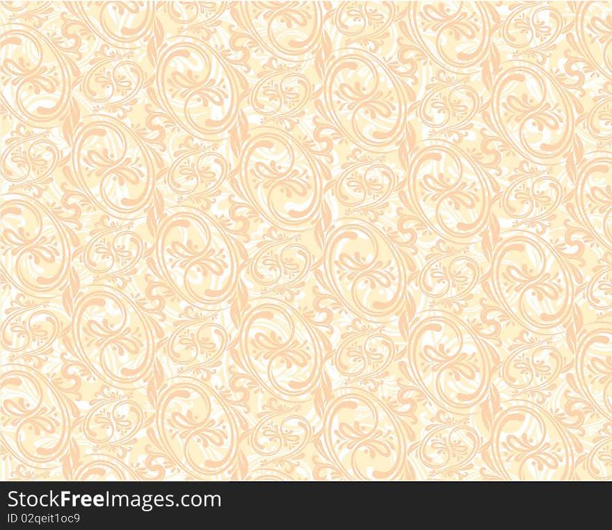 Floral pattern pink, illustration