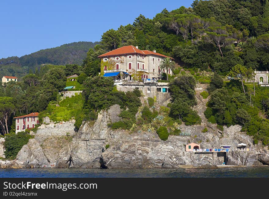 Italian house on the cinque terre