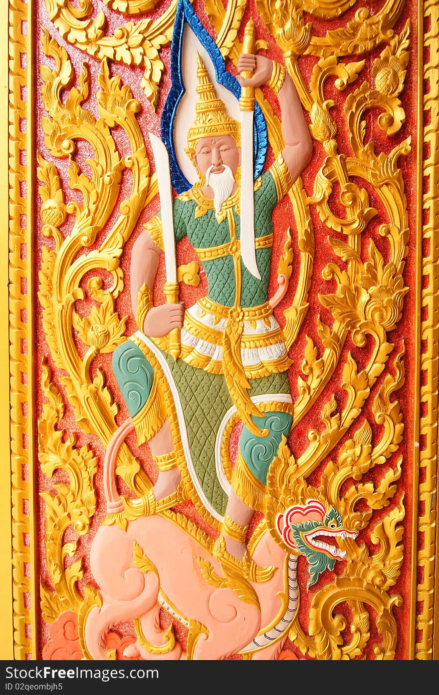 Thai temple s window