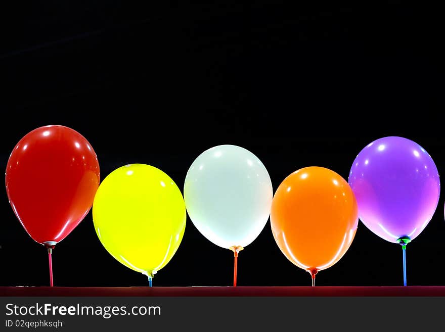 Multicolored balloons