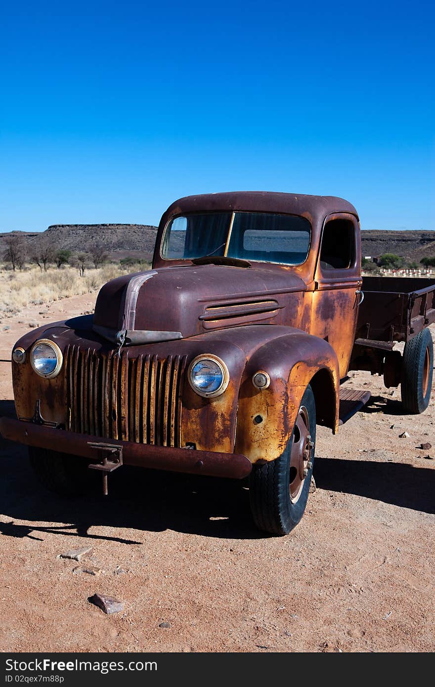 Old Truck in namibian desert