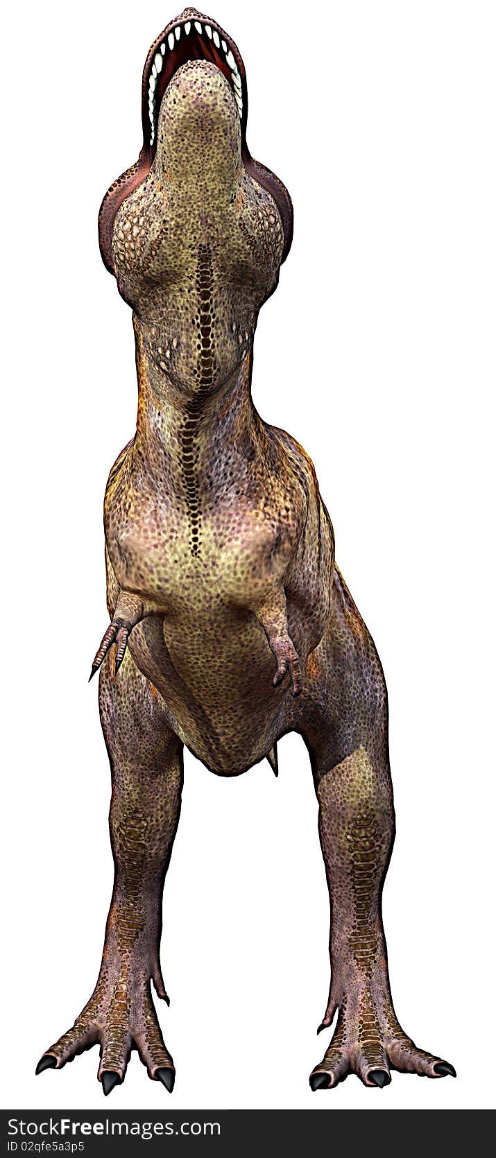 The t-rex tyrannosaurus in head up illustration. The t-rex tyrannosaurus in head up illustration