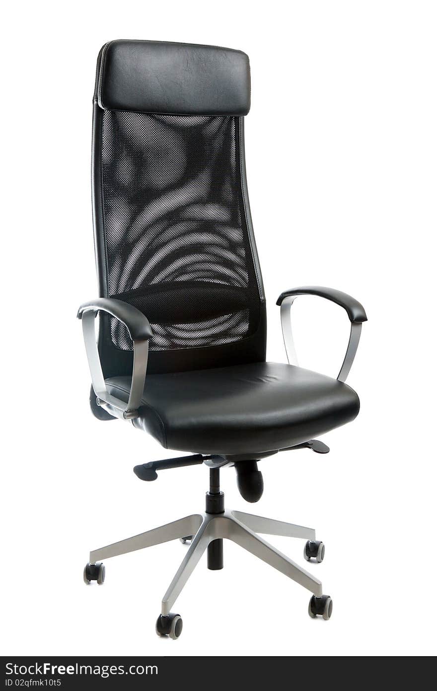 Black Leather Easy Chair