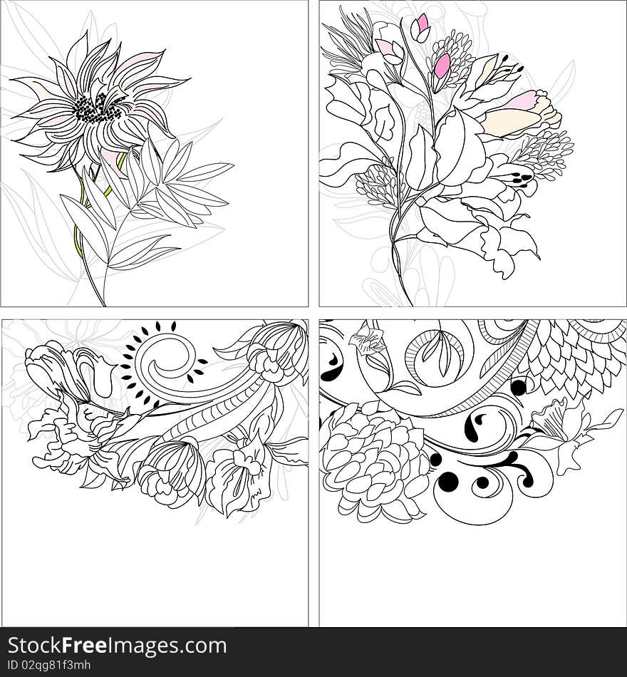 Set 9, Floral Background