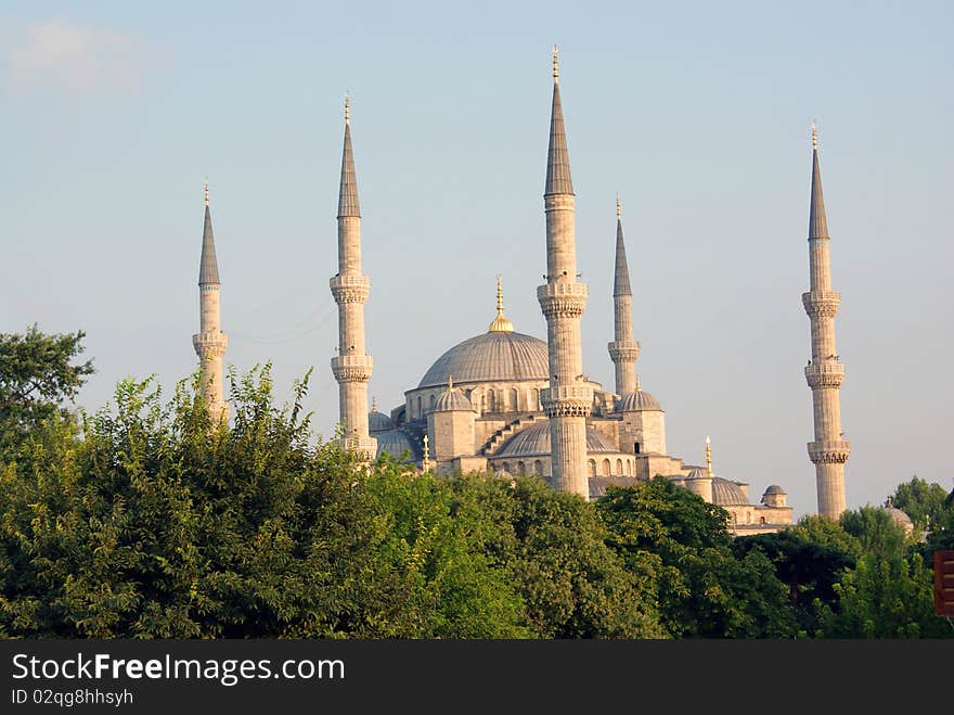 Sultan ahmed mosque in insatnbul sultanahmet