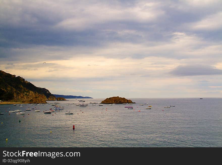 View of the sea cliff. View of the sea cliff