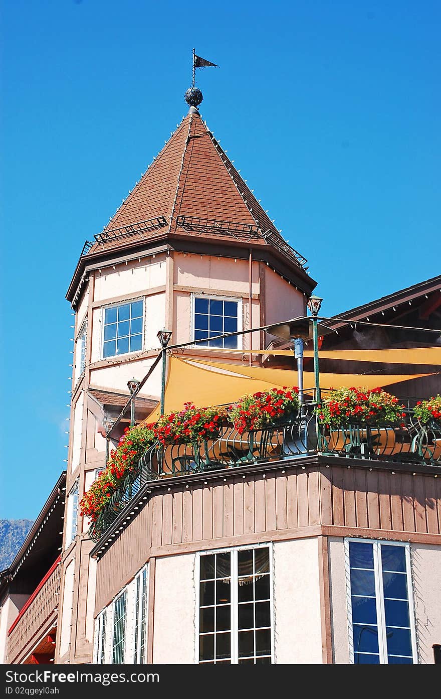 Bavarian style building in Leavenworth, Washington