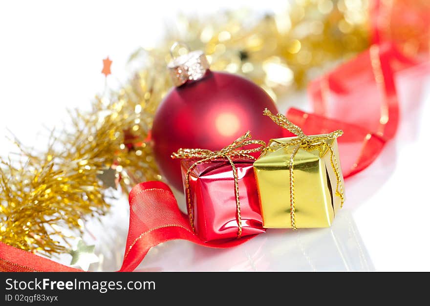 Christmas Decoration on a white background