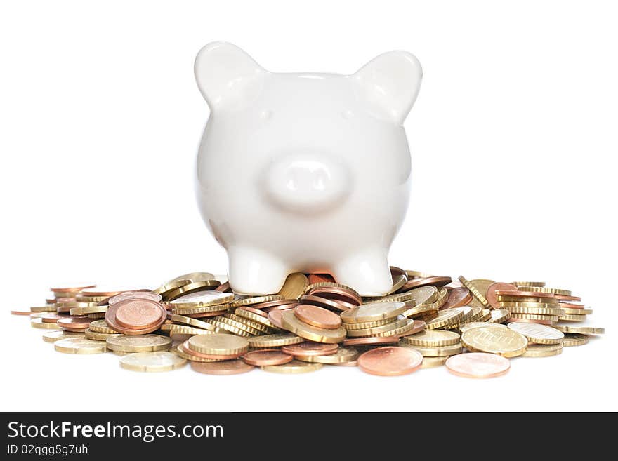 Piggy Bank isolated on a white background