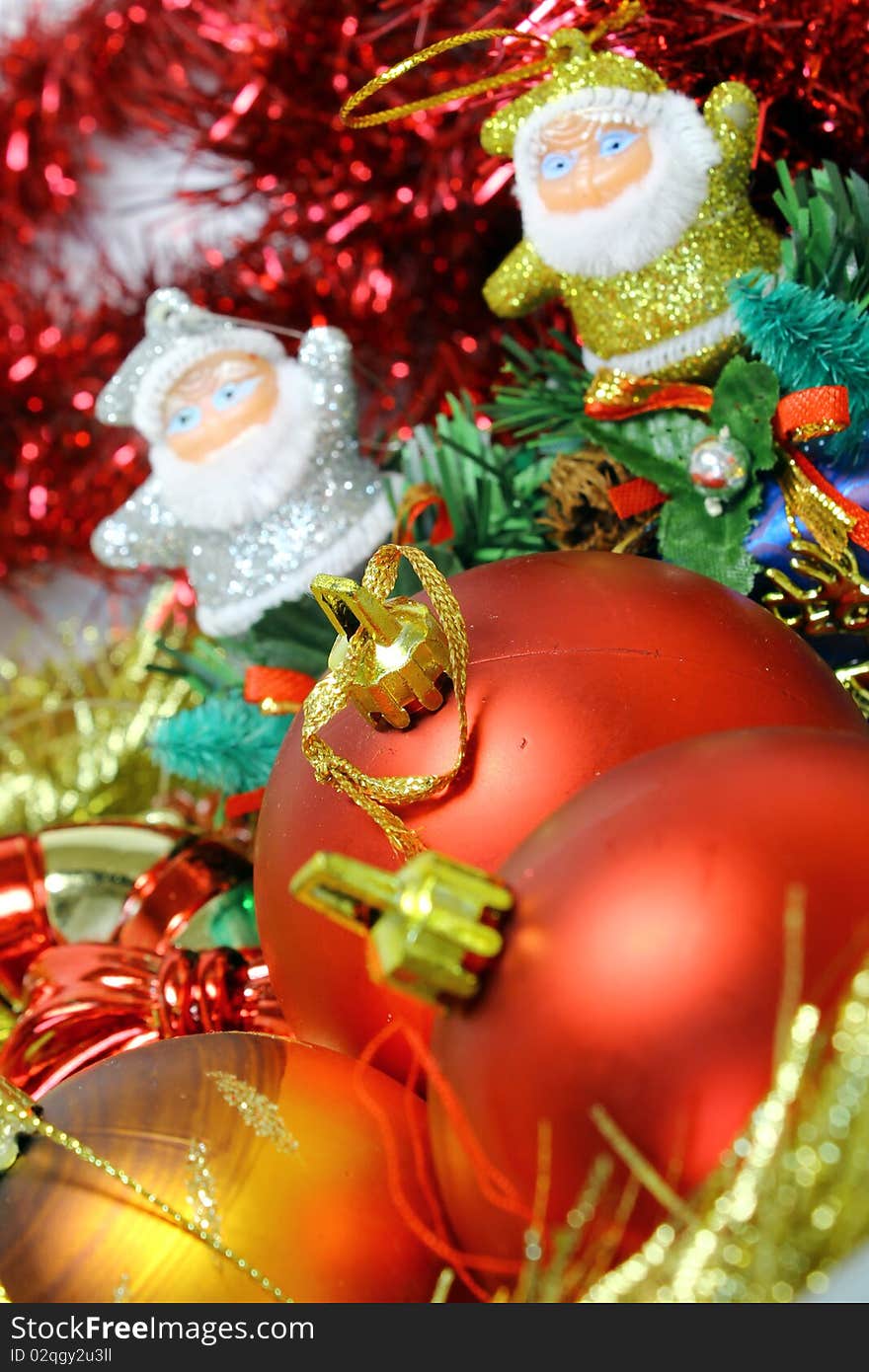 Christmas Decoration on a white background