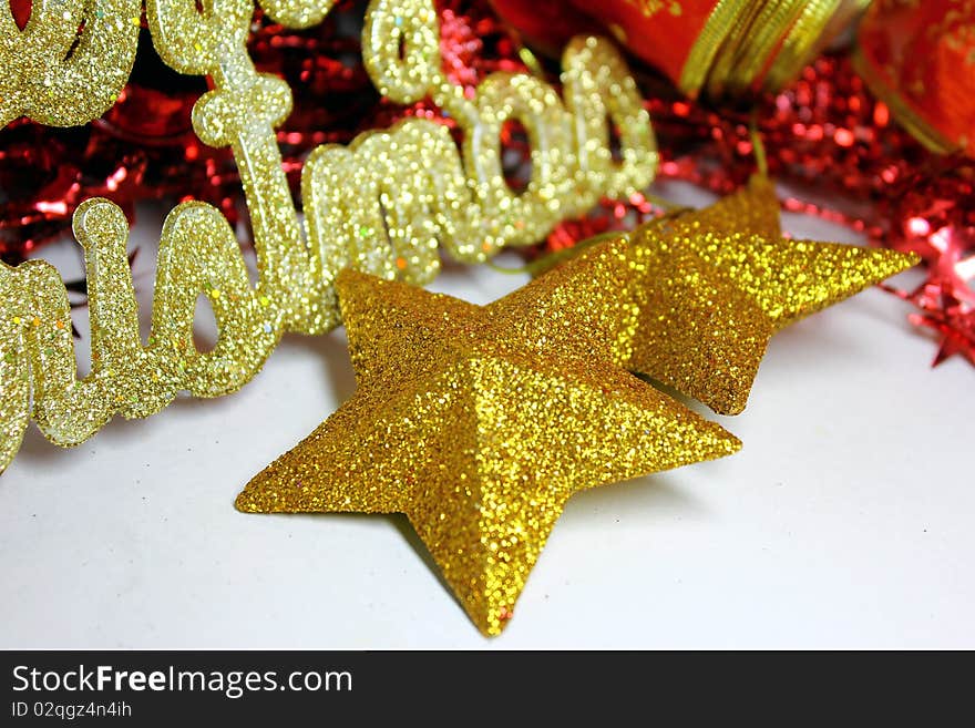 Christmas Decoration on a white background