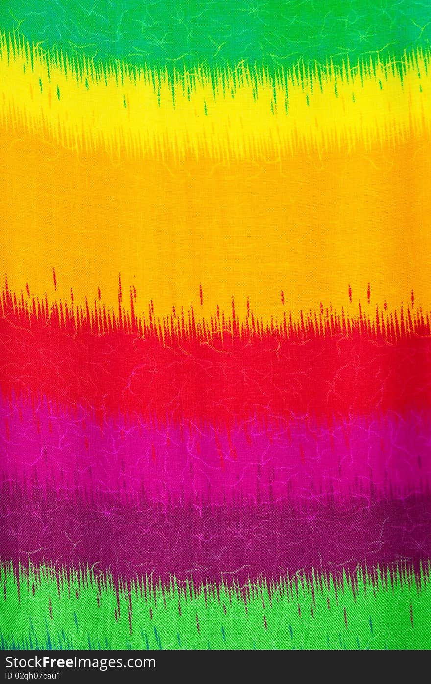 Colorful of Fabric Batik in Thailand