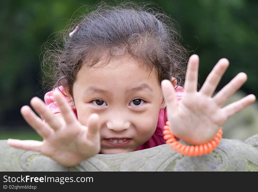 Happy little girl