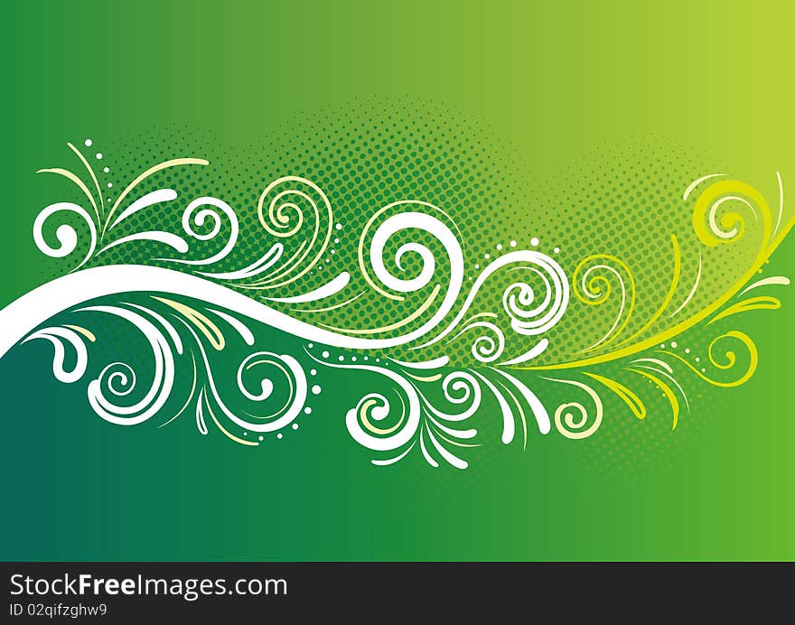 beautiful  floral,abstract green background. beautiful  floral,abstract green background