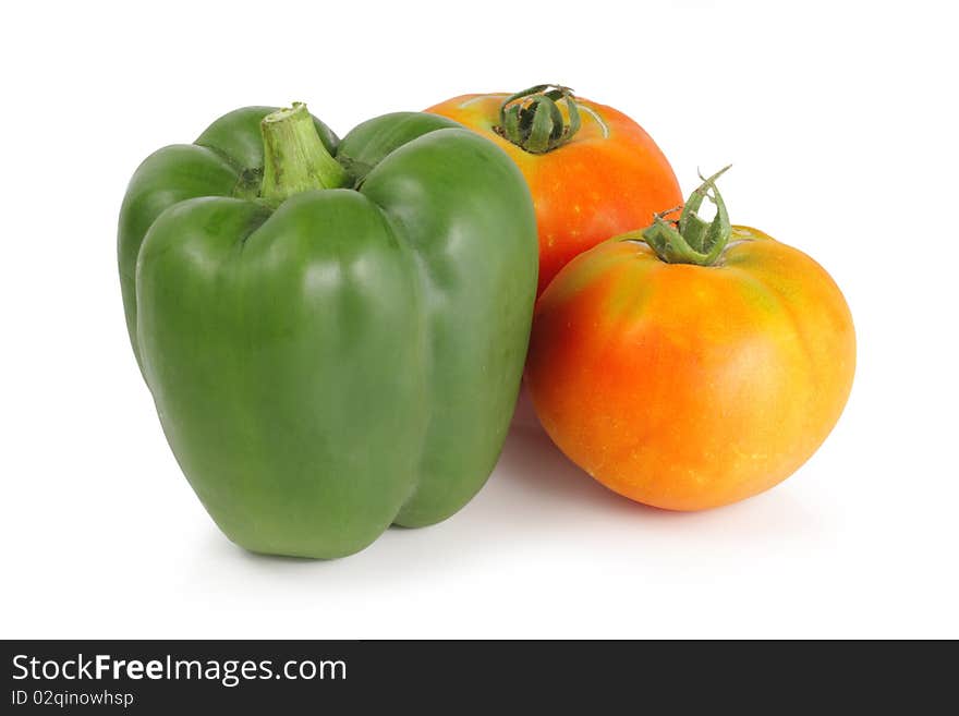 Vegetables, isolated on white