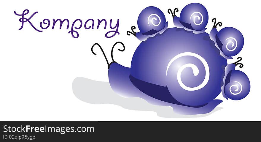 company snail concept corporation business card logo vector illustration brand name. company snail concept corporation business card logo vector illustration brand name