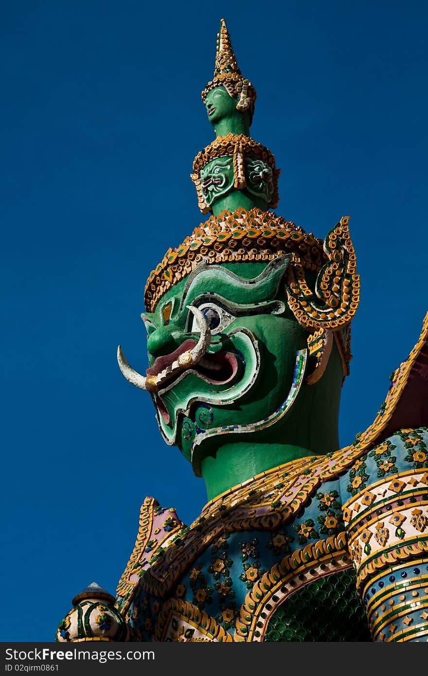 Giant is guard man of temple in the Arun temple - Bangkok ,Thailand. Giant is guard man of temple in the Arun temple - Bangkok ,Thailand