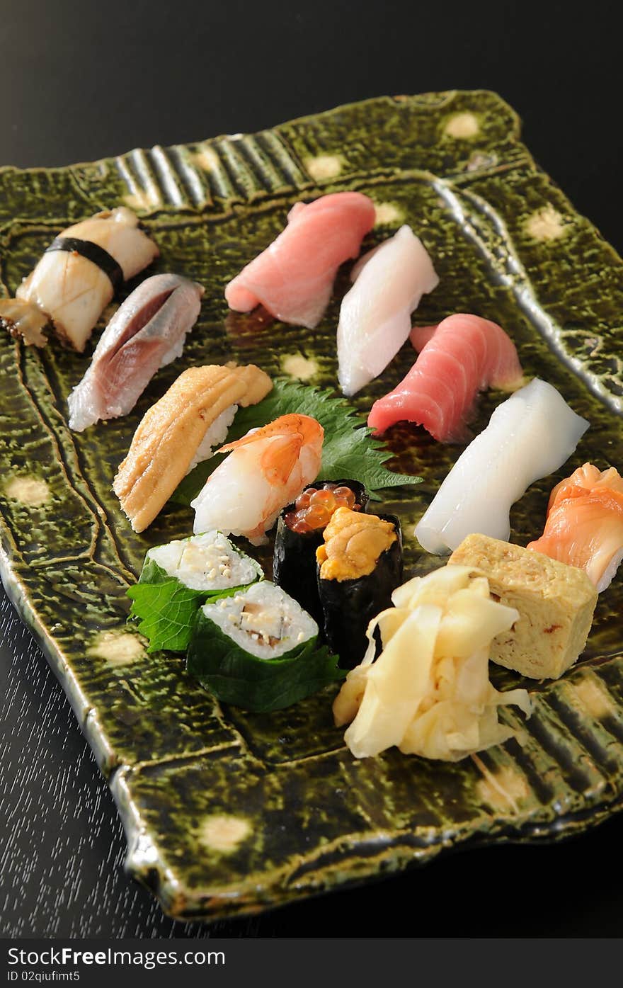 Fresh and delicious sushi in Japan