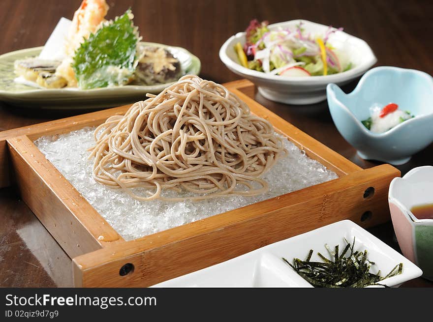 Chinese noodles on the table