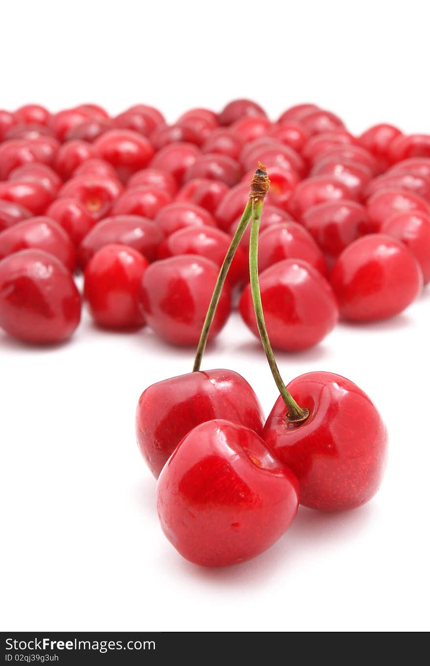 Group of sweet cherries.