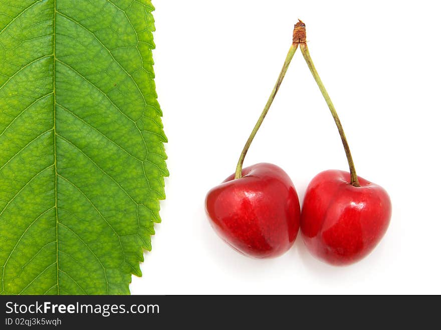 Isolated Sweet Cherries