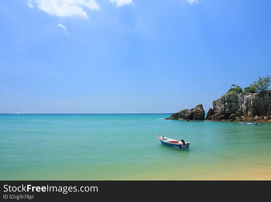 Boat at sea