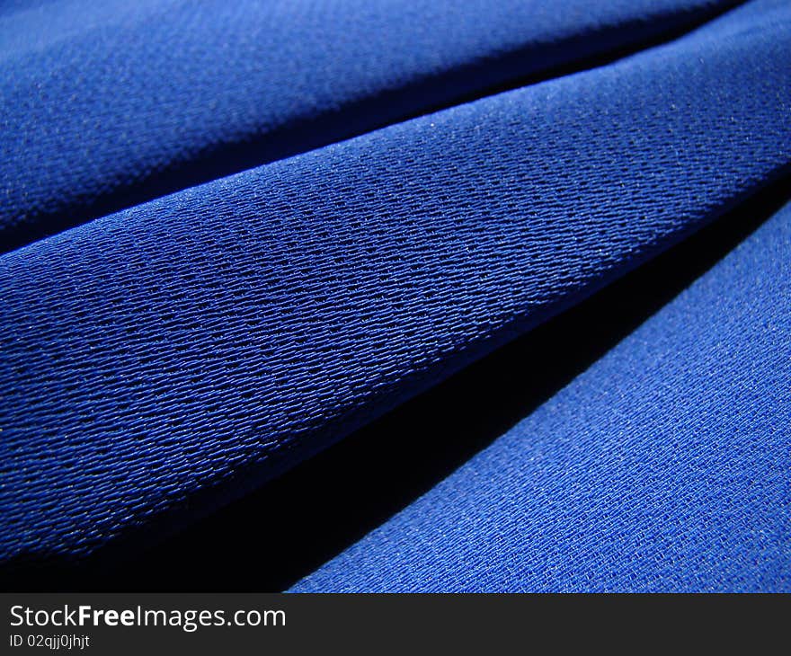 Blue Fabric Crepe