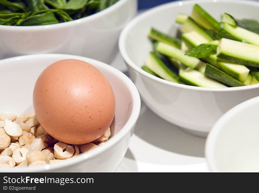 Asian thai stirfry preparation