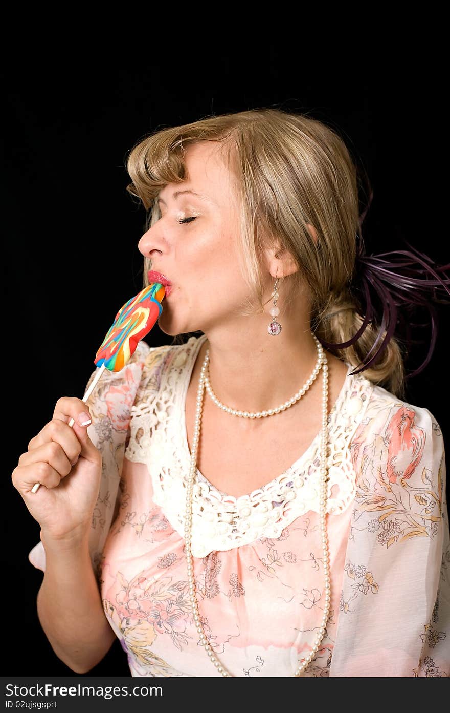 Women With Lollypop