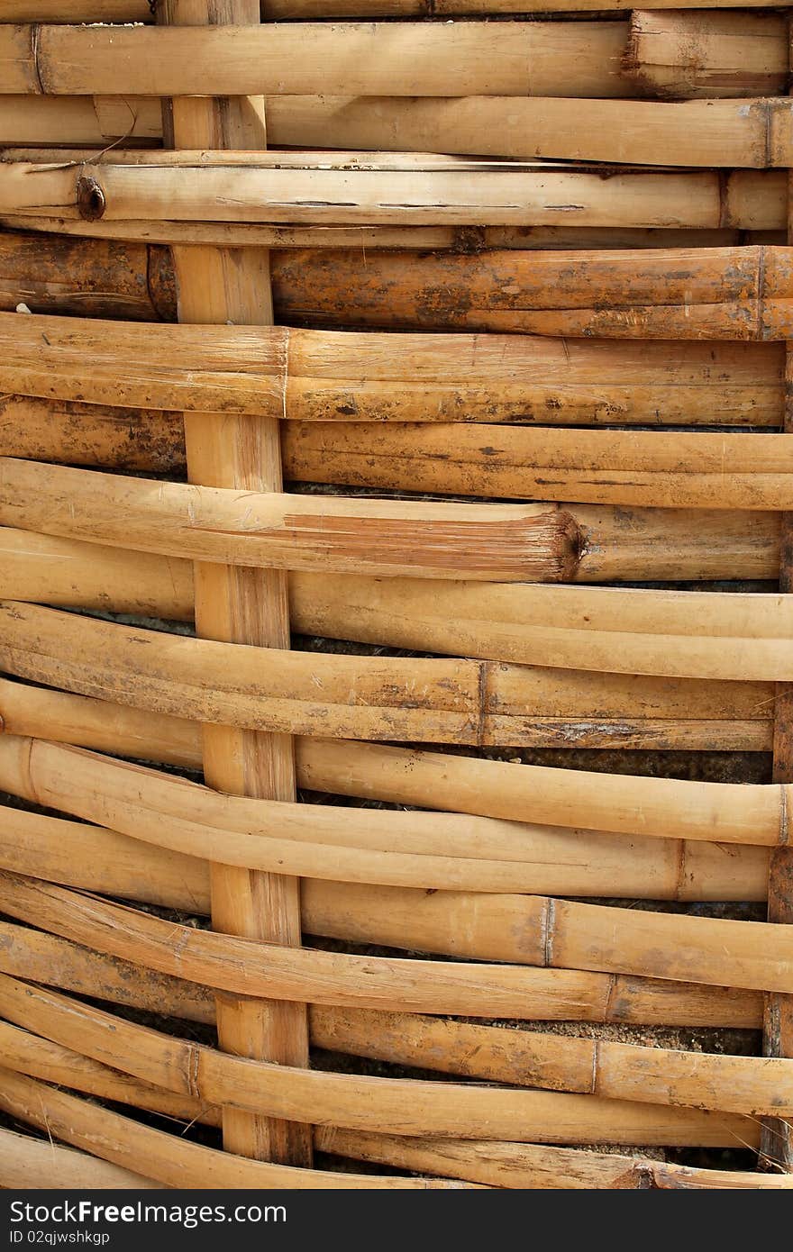 Bamboo Basket, Bamboo Weave Pattern