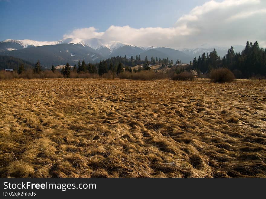 Mountain landscape in Slovakia