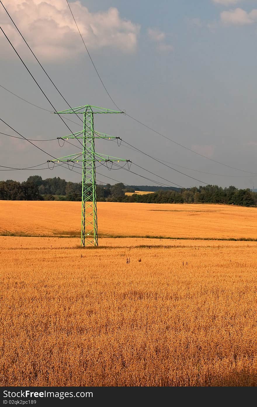 Rural, farmland landscape.