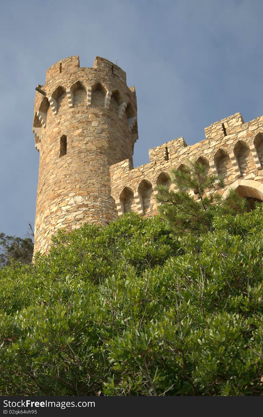 Castle In Lloret De Mar,costa Brava