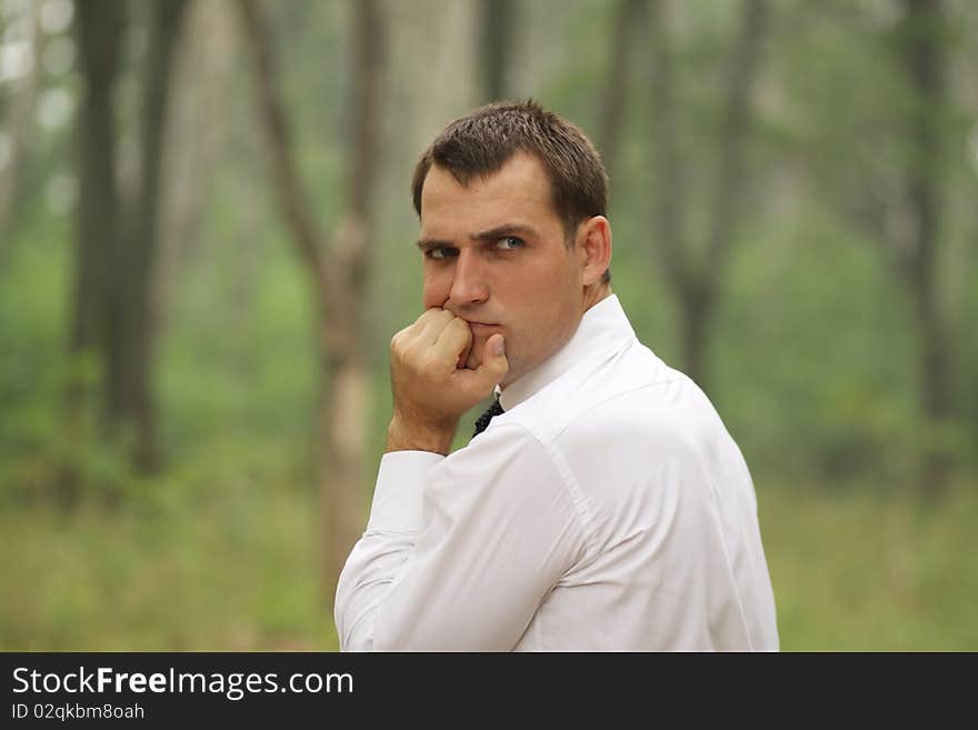 Portrait Of Young Attractive Man