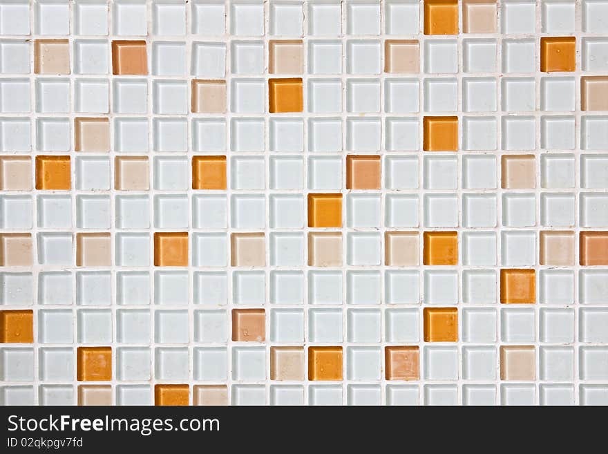 Orange mosaic pattern for background. Orange mosaic pattern for background