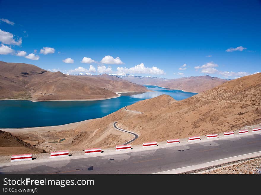 Lake in tibet, China