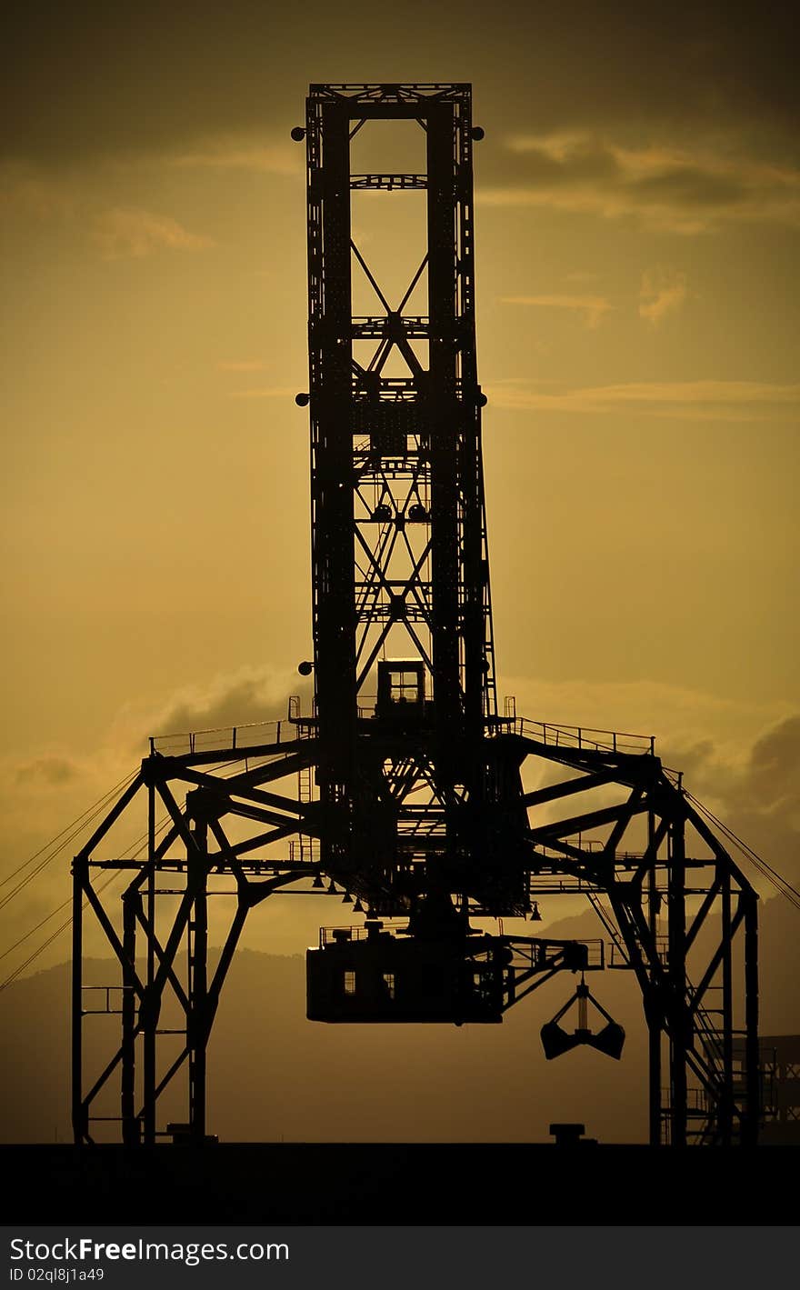 Heavy industrial crane at osaka japan