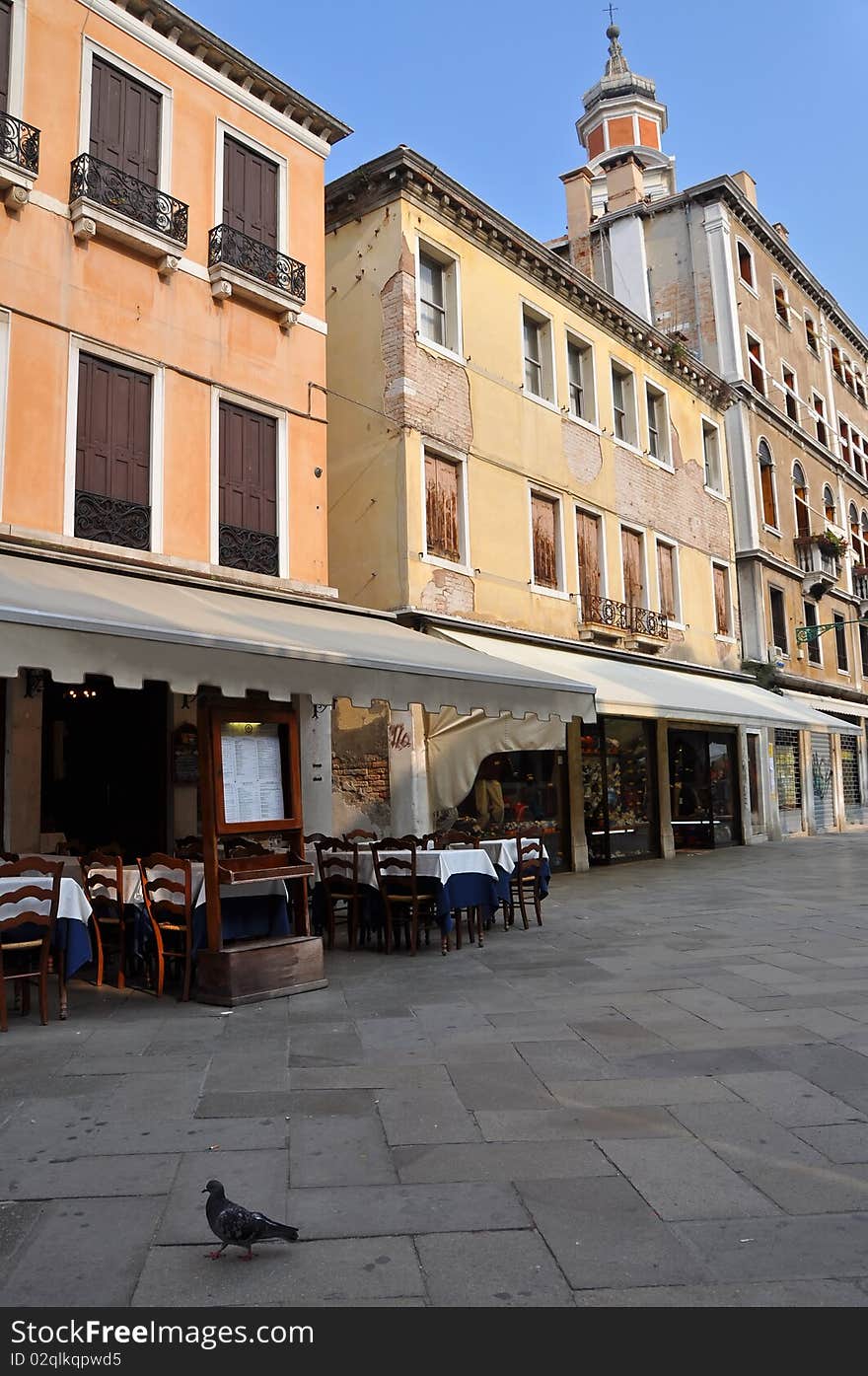 Local street in Venice, Italy. Local street in Venice, Italy.