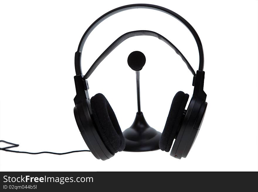 Audio microphone headphones