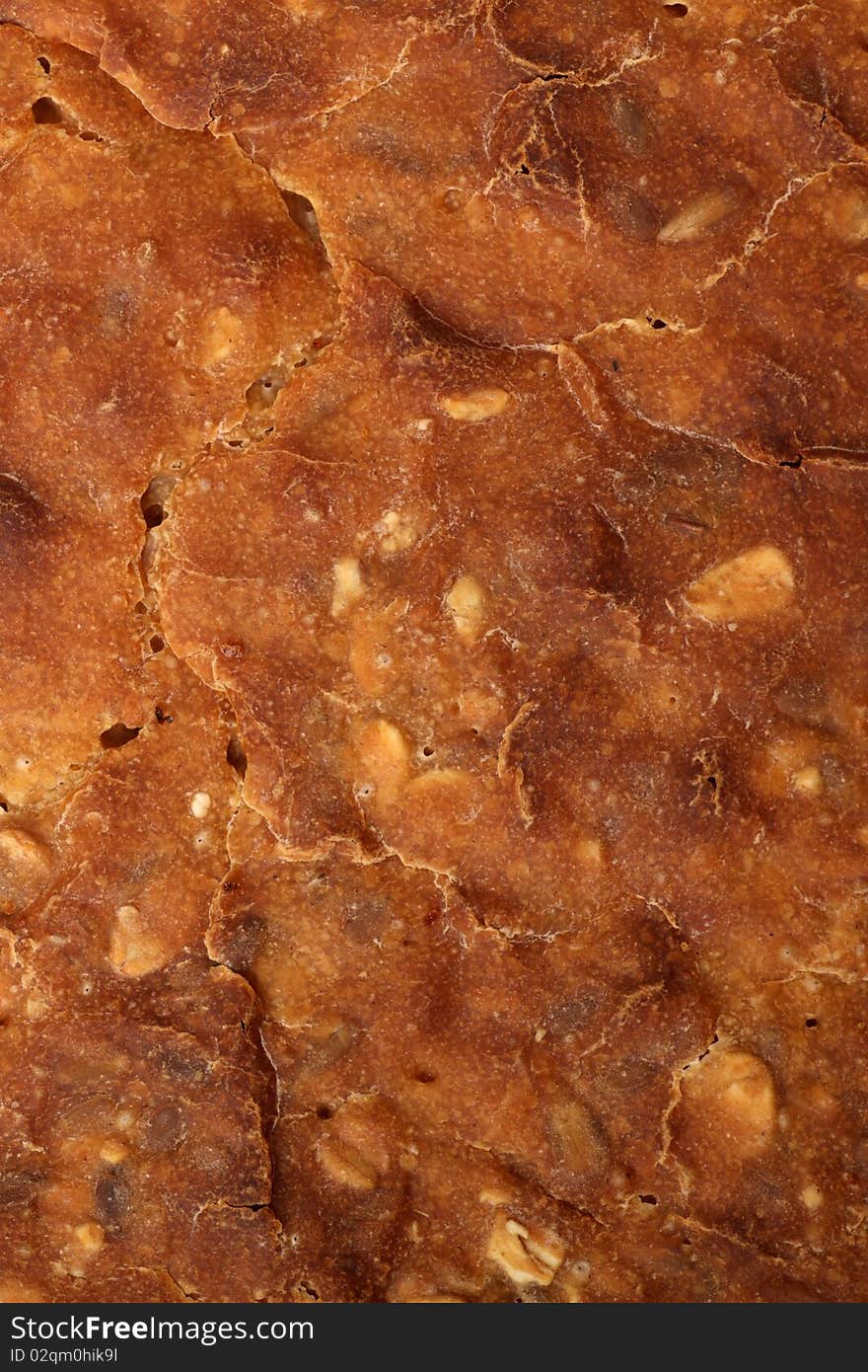 Brown dark bread texture background