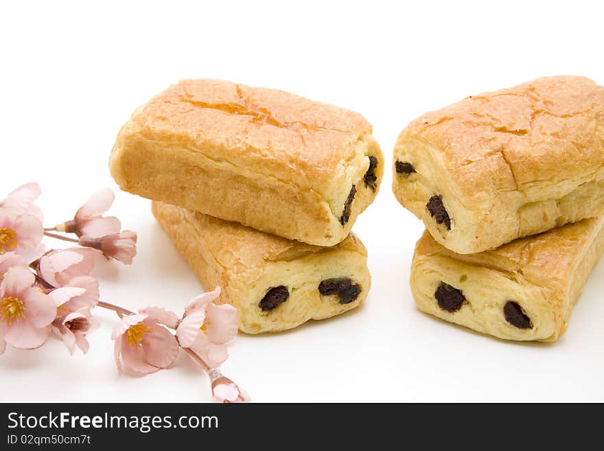 Pastry with flower