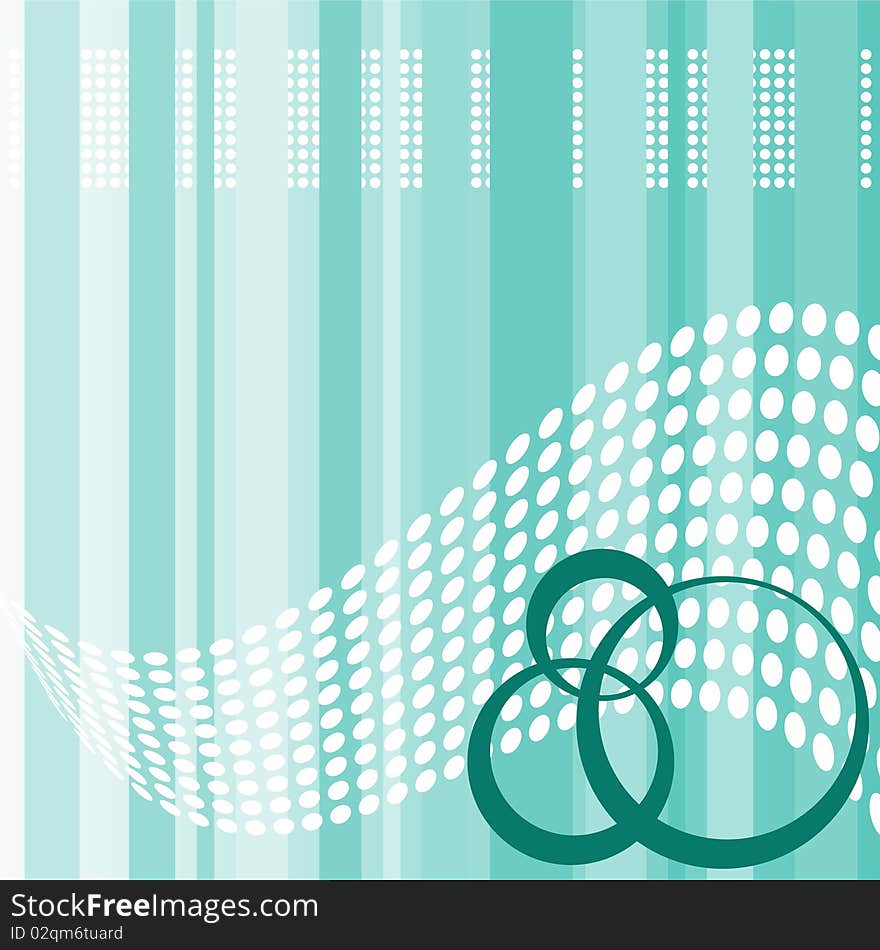 Abstract blue background with circles