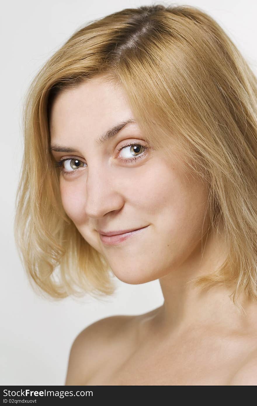 Closeup of a young beautiful woman. Closeup of a young beautiful woman.