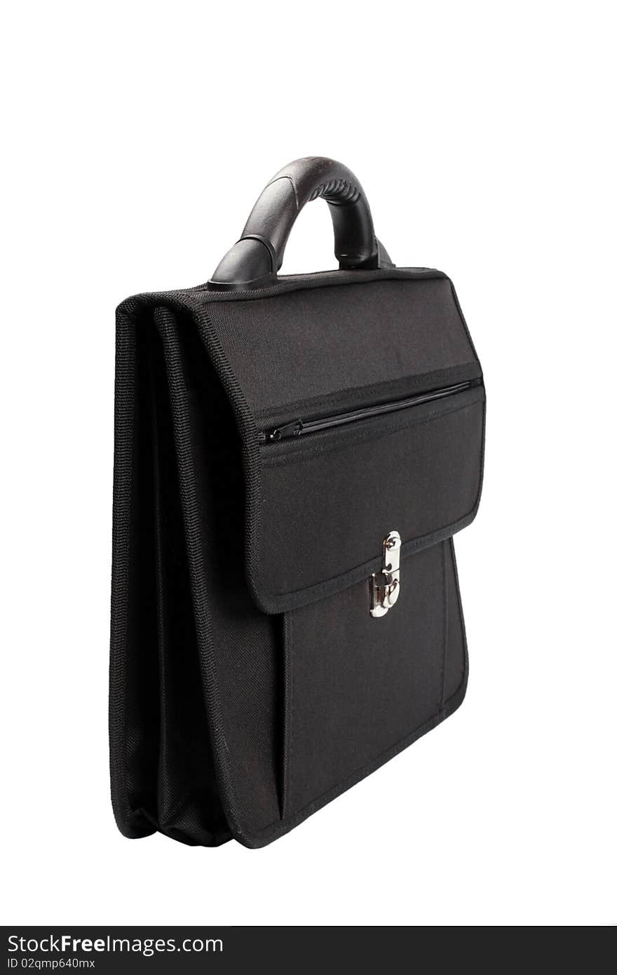 Black briefcase