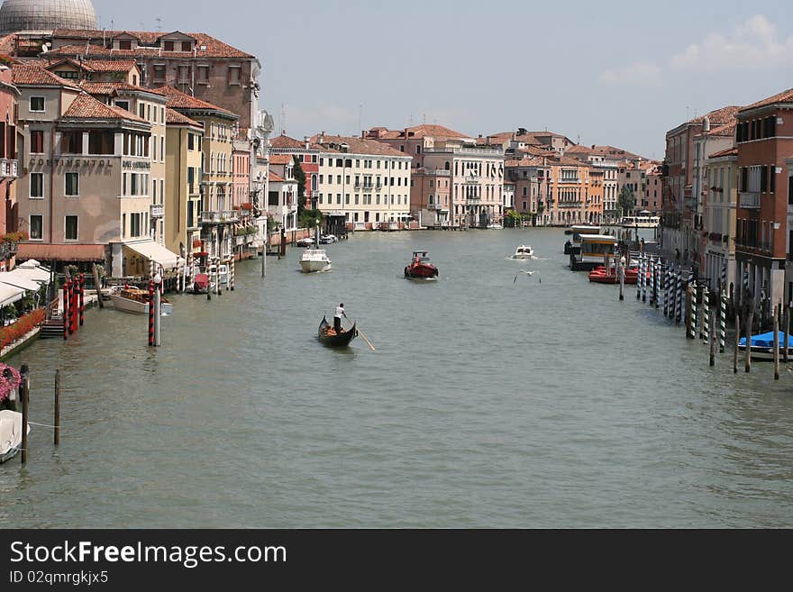 There is plenty side channels in Venice, they are instead of the streets. You walk from home straight to the water. There is plenty side channels in Venice, they are instead of the streets. You walk from home straight to the water