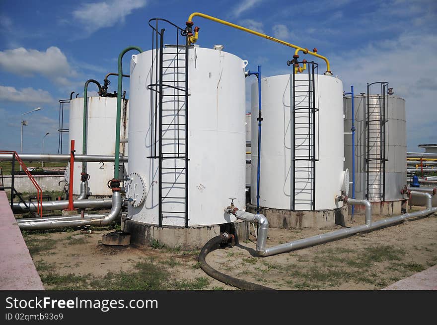 Oil i gas industries. tanks and pipes. Oil i gas industries. tanks and pipes