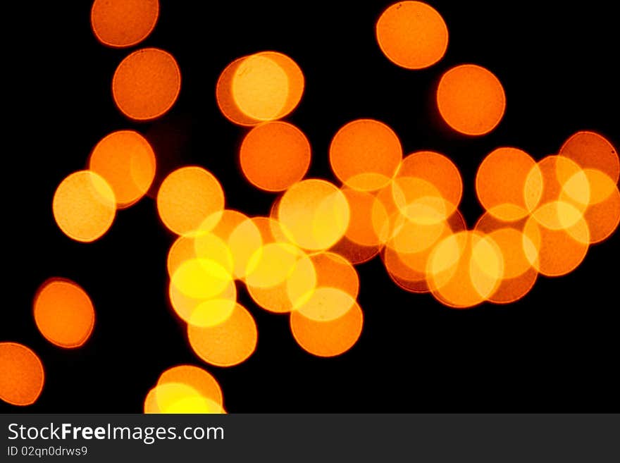 Orange Bokeh