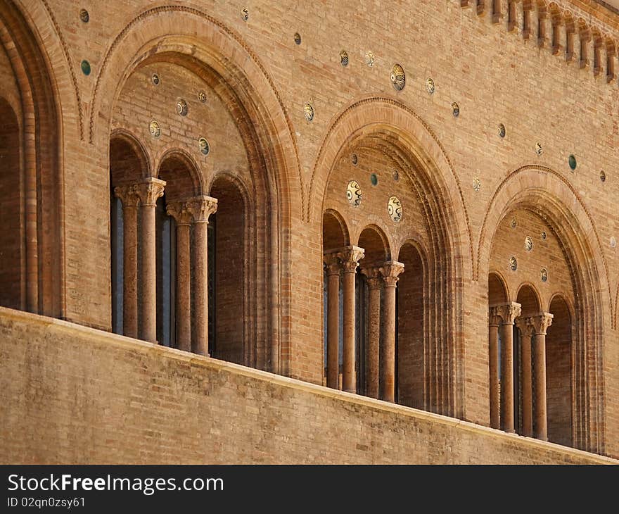 Romanesque architecture in parma italy