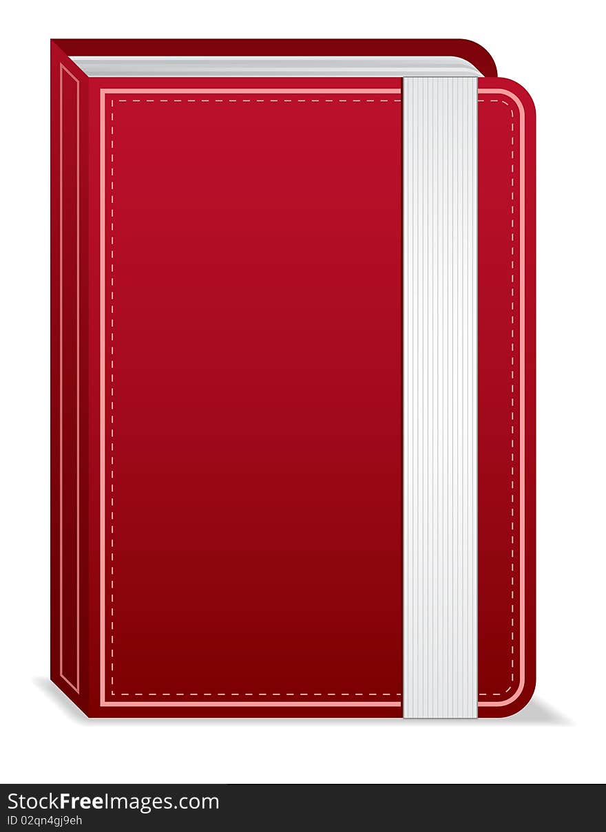 A vector illustration of an isolated red notebook. Available in EPS format. A vector illustration of an isolated red notebook. Available in EPS format.